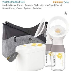 Medela Maxflow pump charger & carrying bag! DOES NOT INCLUDE FLANGES OR BOTTLES